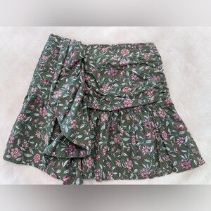 Sezane Julia wrap floral skirt sz 36